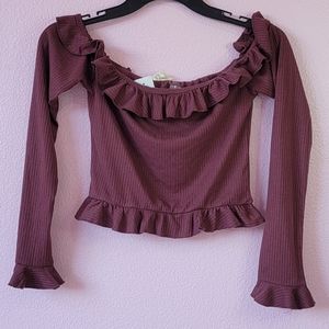 LA Hearts  off the shoulder  crop top/size  S.